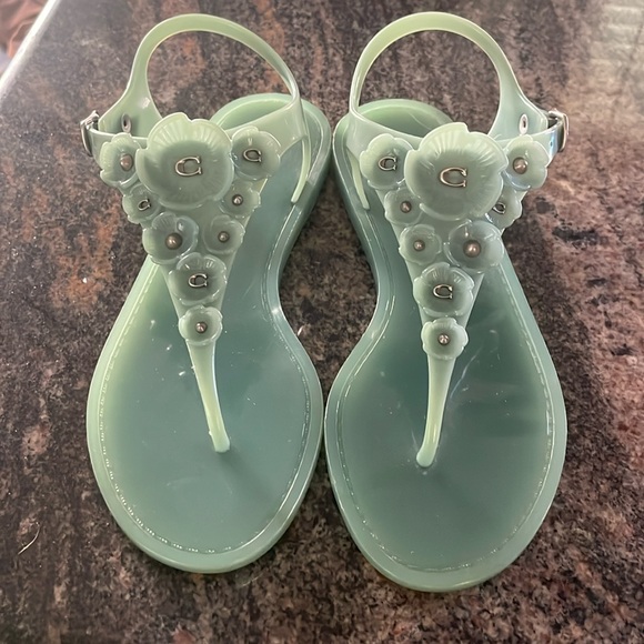 Coach jelly sandals us size 5b worn a few times only - Picture 1 of 4
